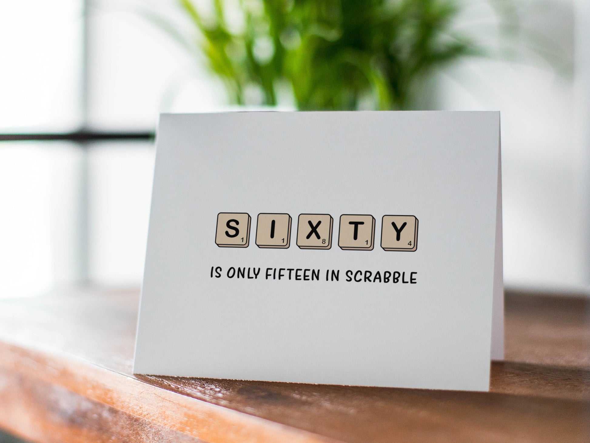 Funny Scrabble Birthday Card, Birthday Gift for Him or Her