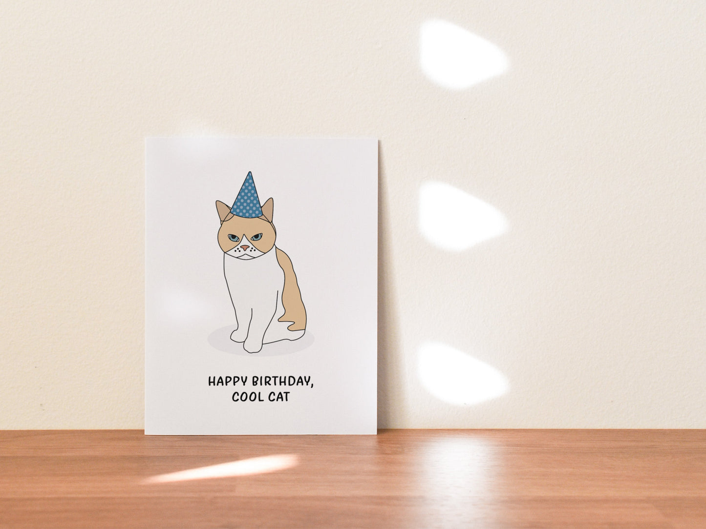 Cool Cat Birthday Card