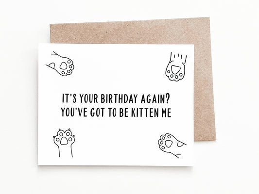 Funny Birthday Card, Birthday Gift for Him or Her