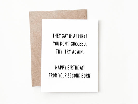 Funny Birthday Card, Birthday Gift for Him or Her