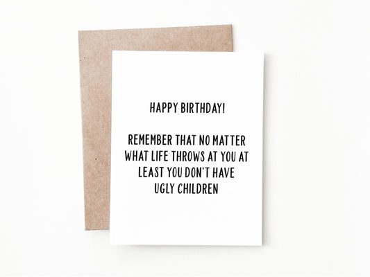 Funny Birthday Card, Birthday Gift for Him or Her