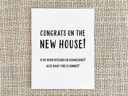 Funny Housewarming Card, Congratulations Gift