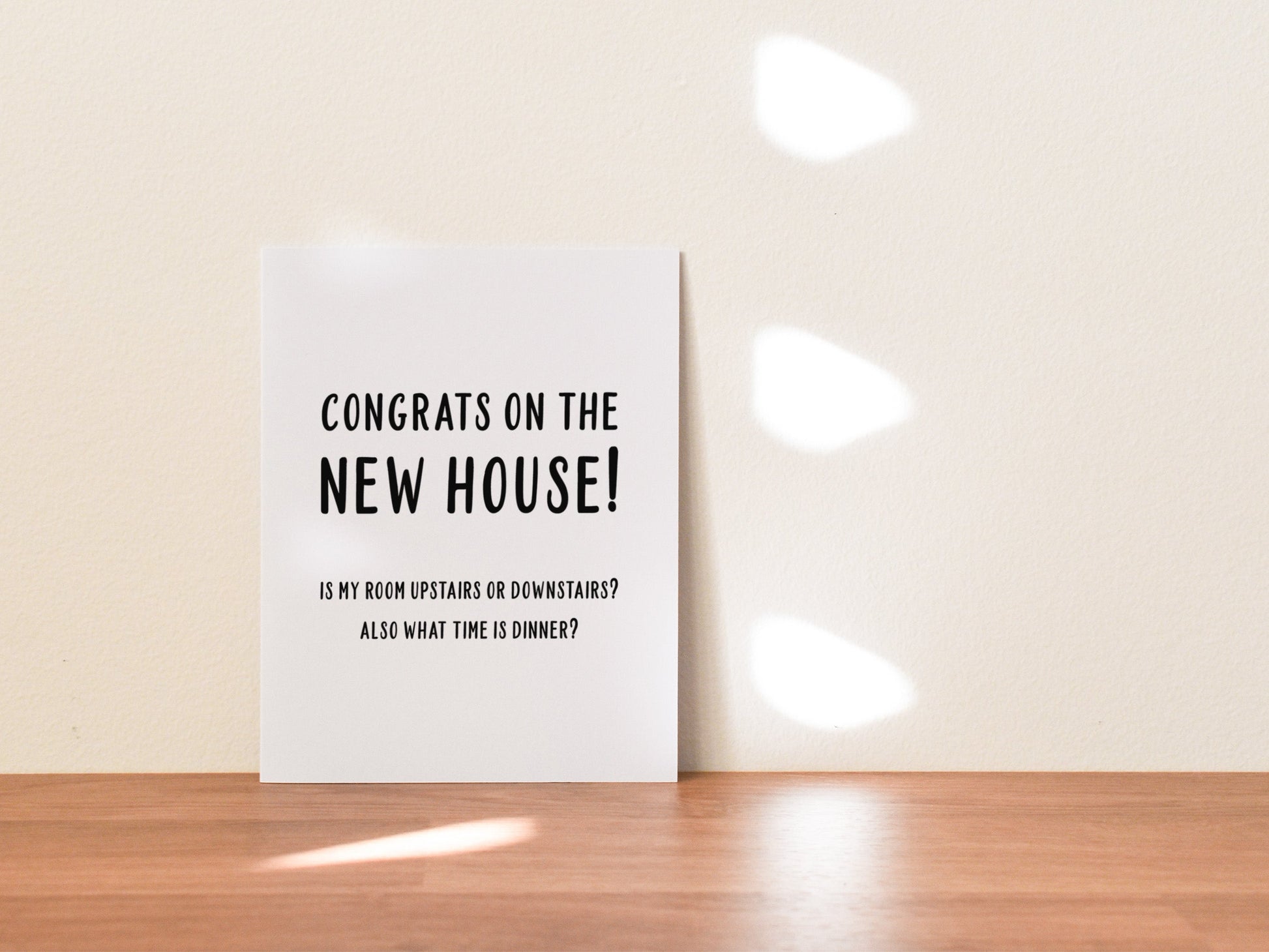 Funny Housewarming Card, Congratulations Gift