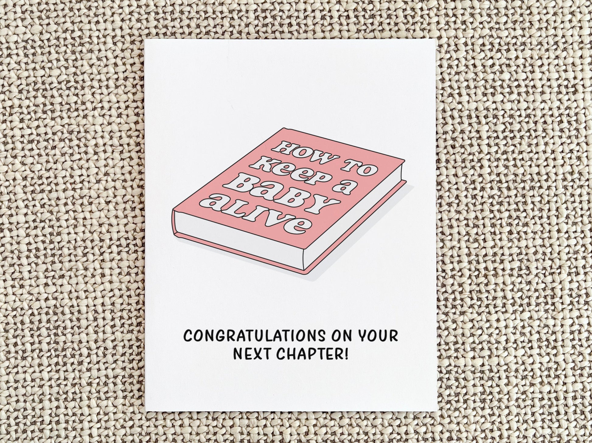 Funny Baby Shower Card, Congratulations Gift