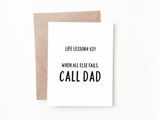 Funny Father's Day Card, Father's Day Gift for Dad