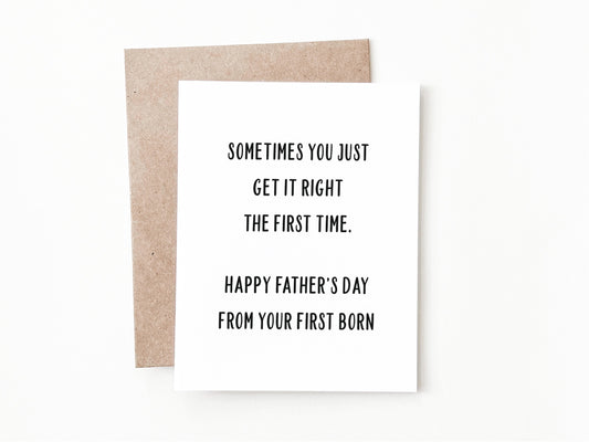 Funny Father's Day Card, Father's Day Gift for Dad