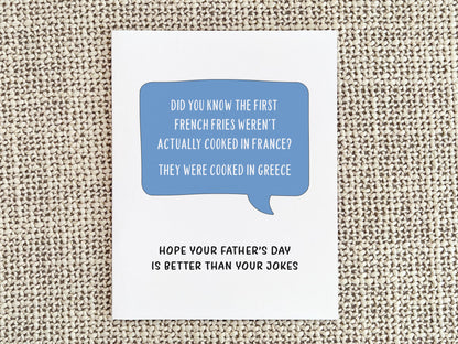 Funny Father's Day Card, Father's Day Gift for Dad