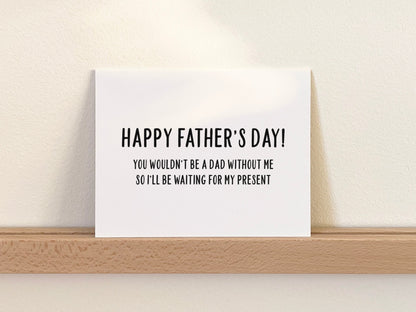 Funny Father's Day Card, Father's Day Gift for Dad