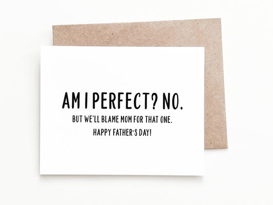 Funny Father's Day Card, Father's Day Gift for Dad