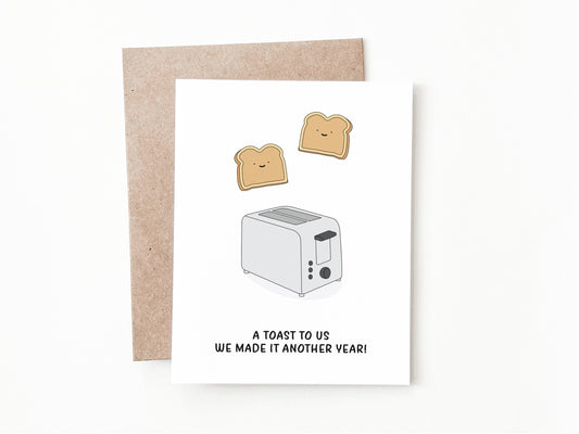 Funny Anniversary Card, Love Gift for Him or Her