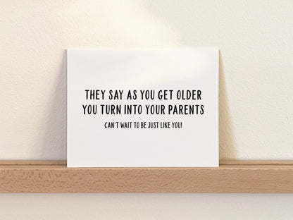 Funny Mother's Day Card, Mother's Day Gift for Mom