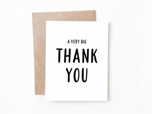 Funny Thank You Card, Thank You Gift