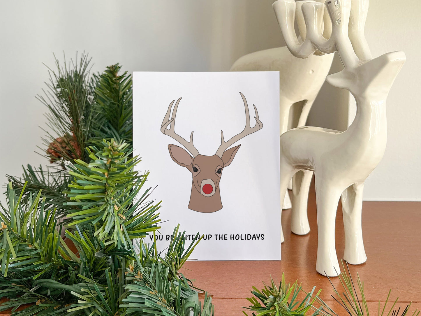 Rudolph Christmas Card