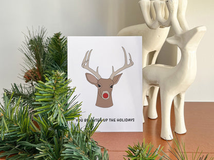 Rudolph Christmas Card