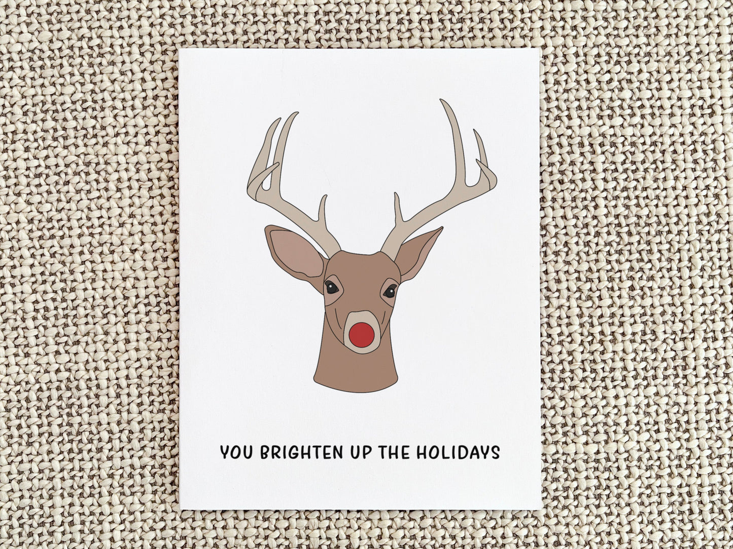 Rudolph Christmas Card