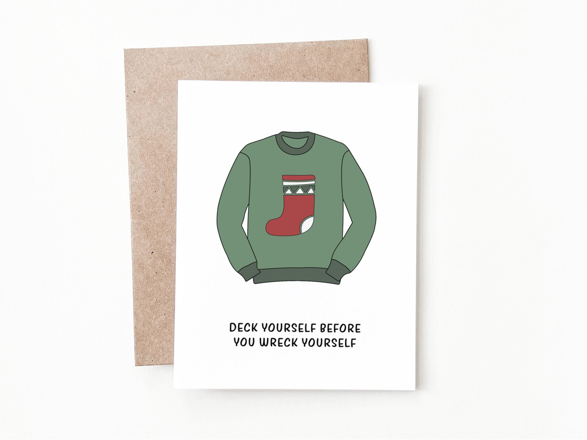 Funny Christmas Greeting Card, Christmas Gift for Him or Her