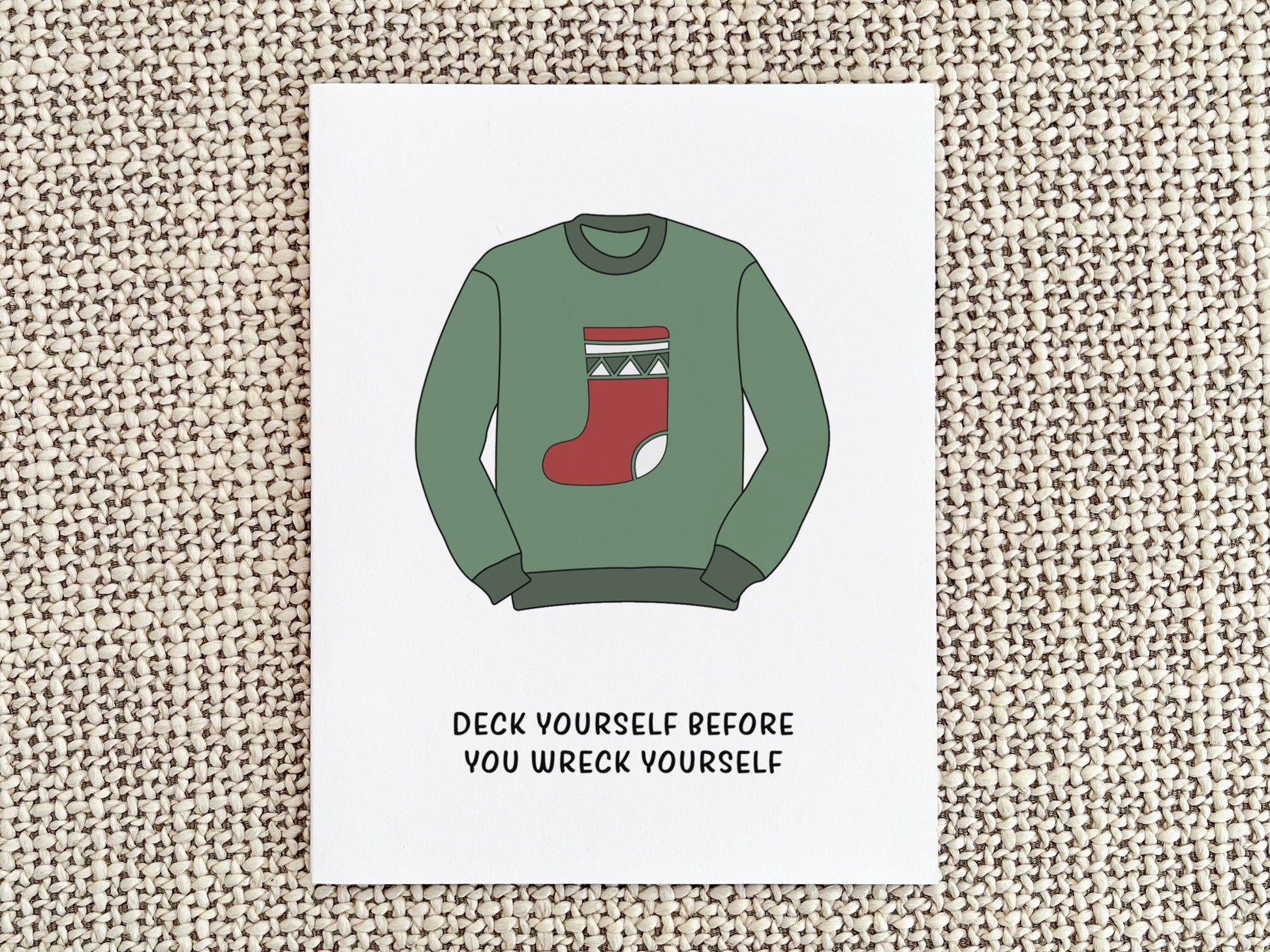 Funny Christmas Greeting Card, Christmas Gift for Him or Her