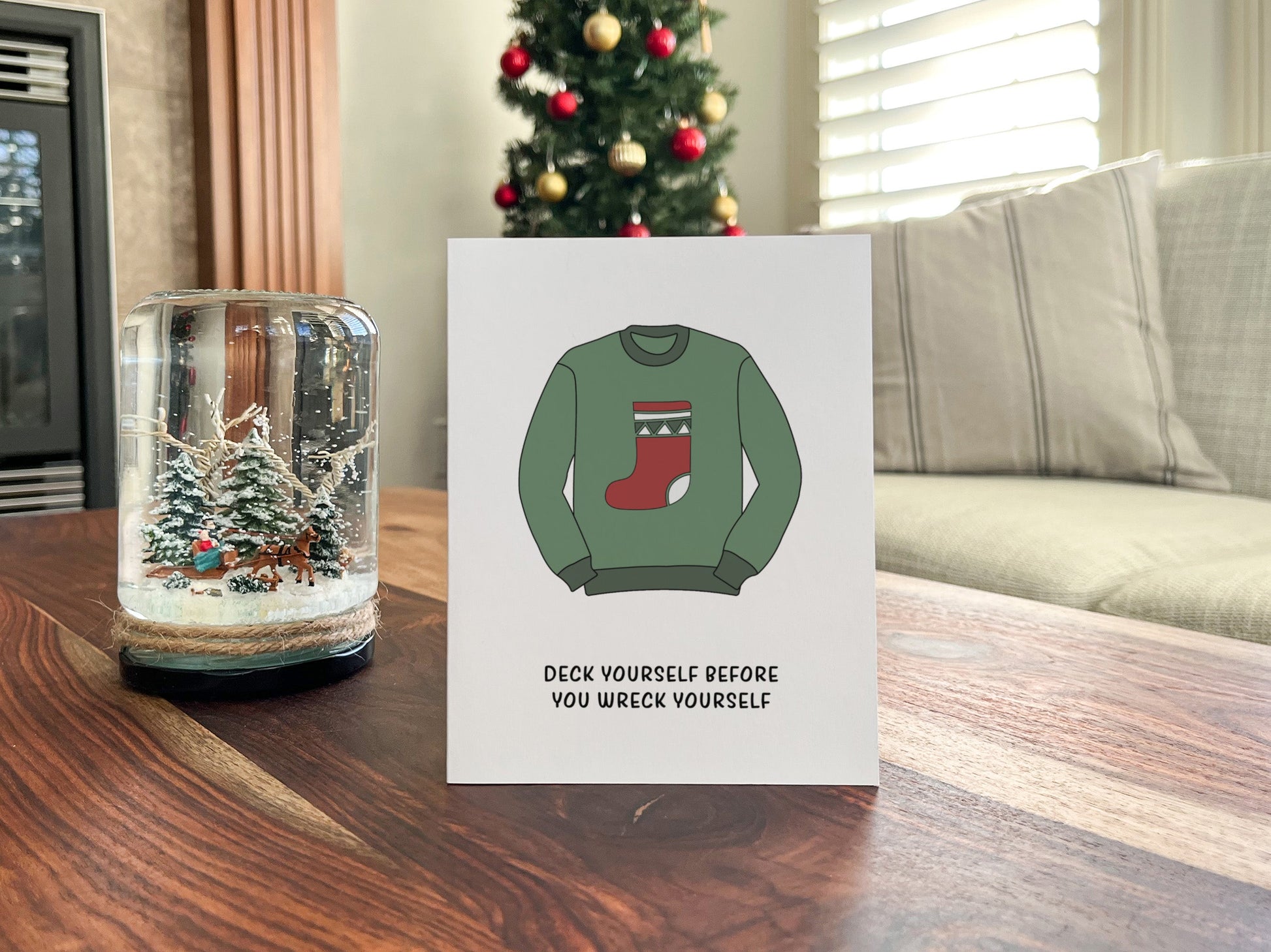 Funny Christmas Greeting Card, Christmas Gift for Him or Her