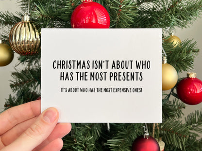 Funny Christmas Greeting Card, Christmas Gift for Him or Her