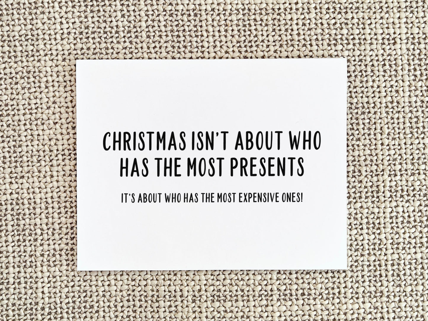 Funny Christmas Greeting Card, Christmas Gift for Him or Her