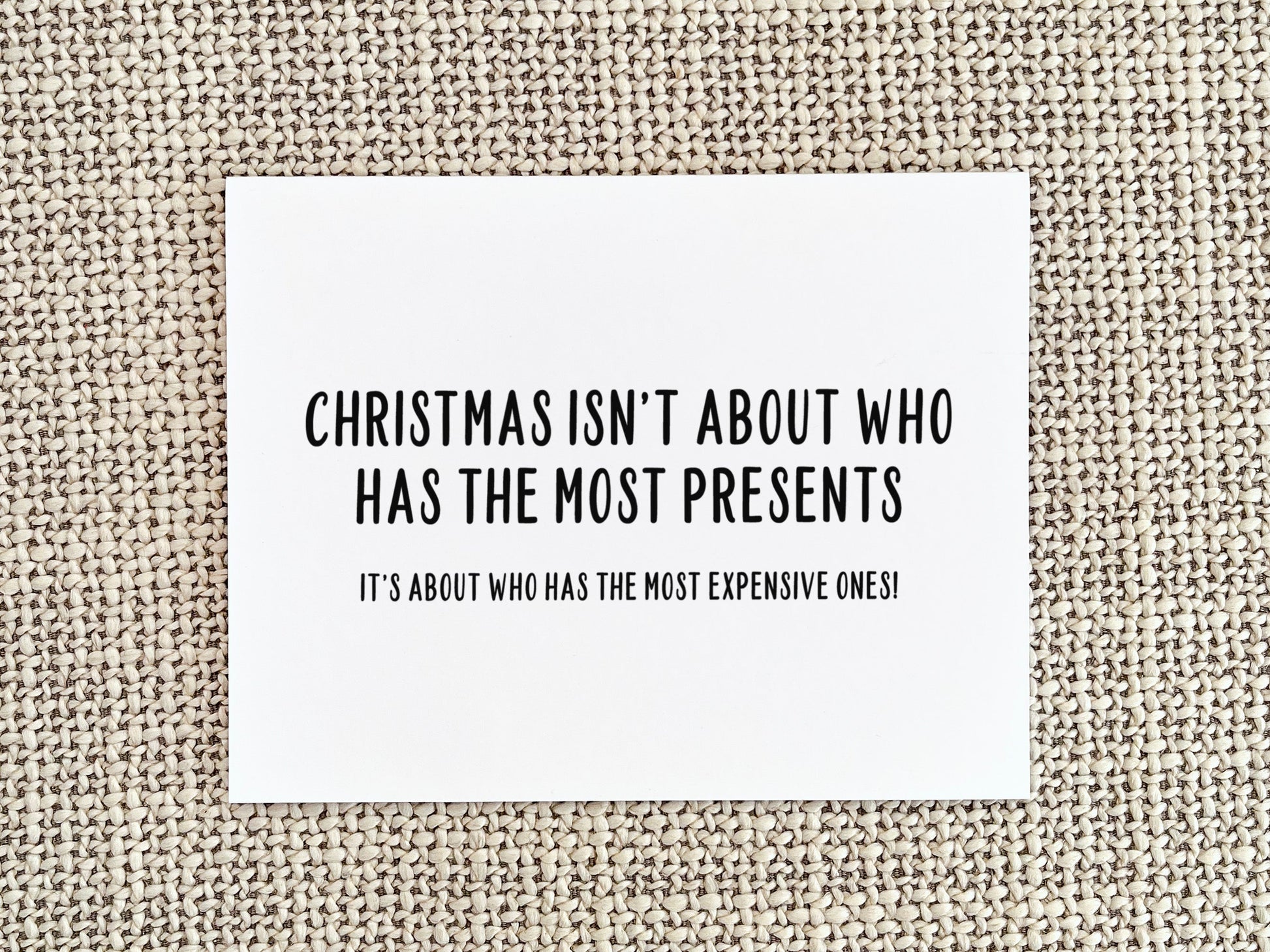 Funny Christmas Greeting Card, Christmas Gift for Him or Her