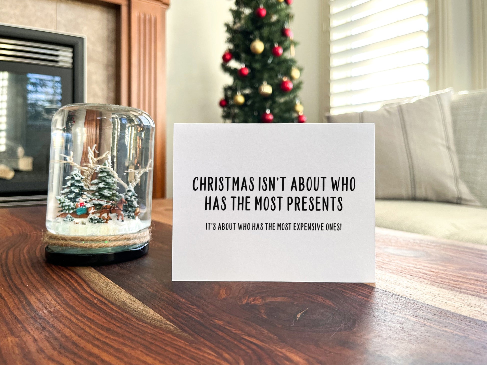 Funny Christmas Greeting Card, Christmas Gift for Him or Her