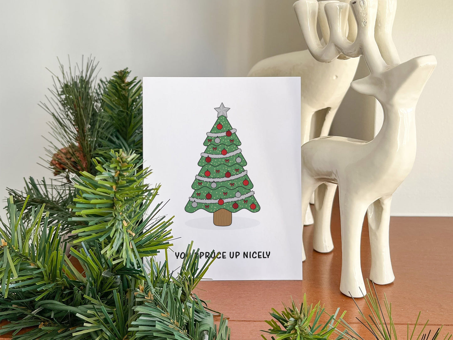 Spruce Up Christmas Card