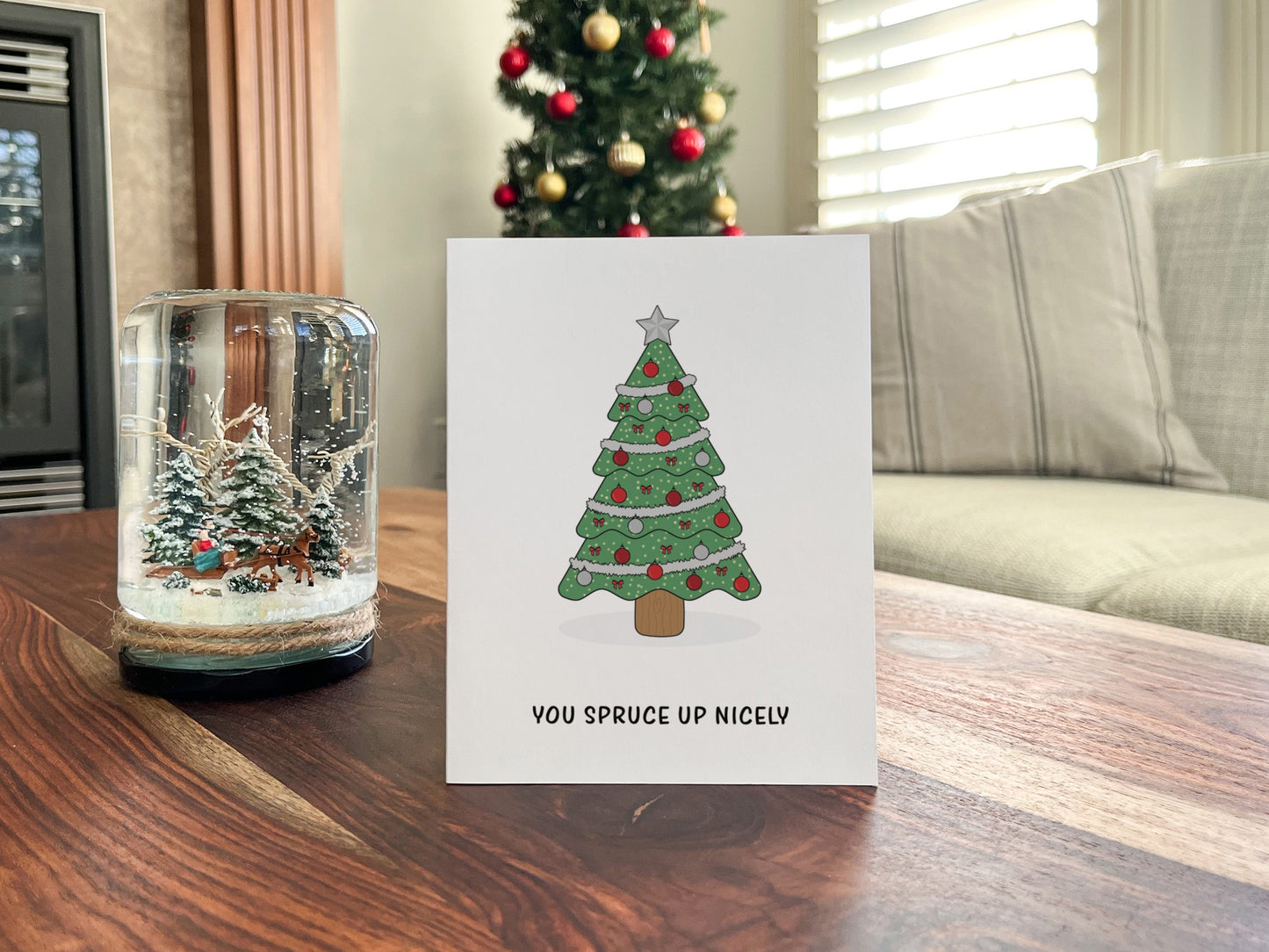 Spruce Up Christmas Card