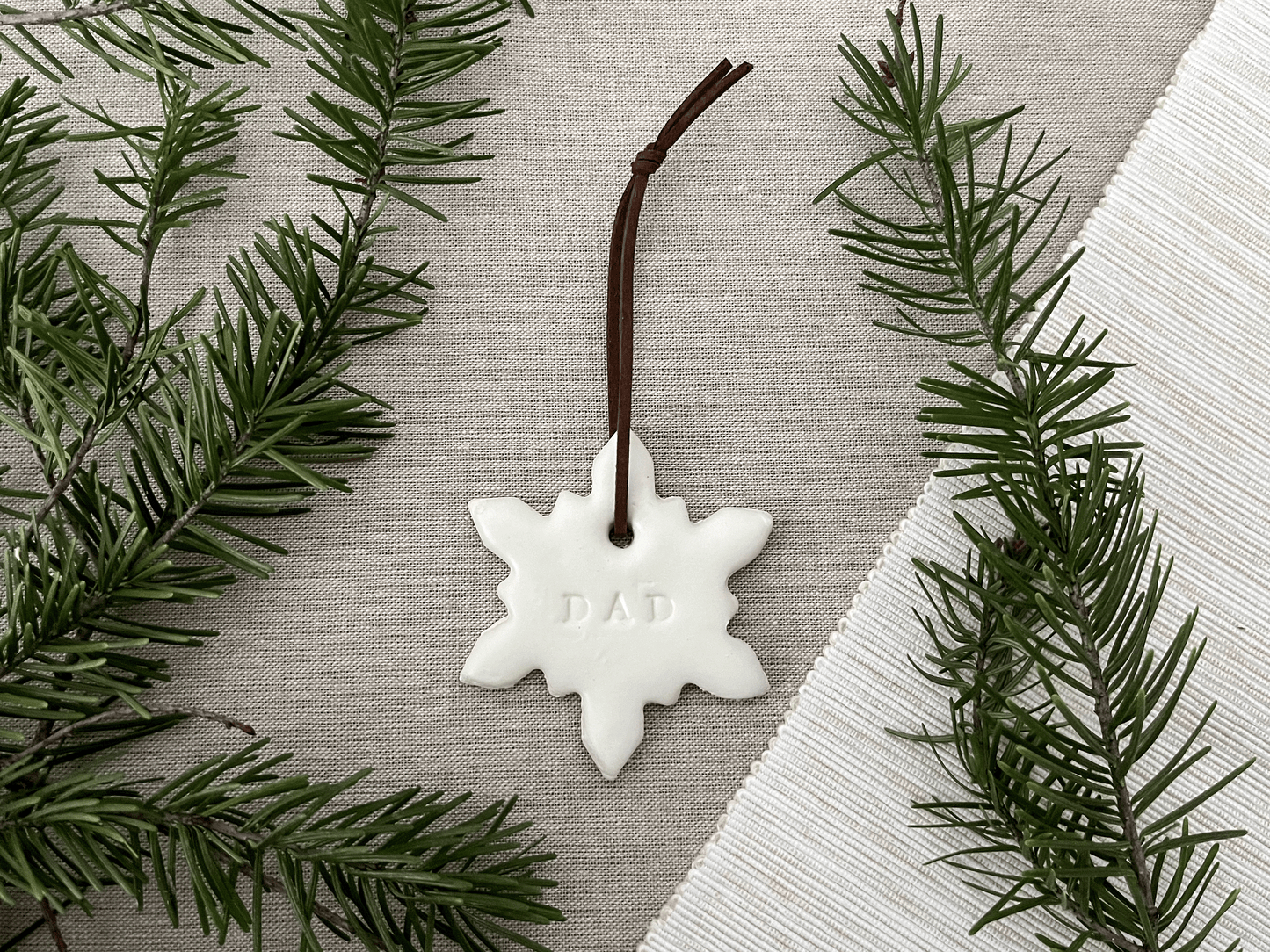 Personalized Snowflake Christmas Ornament