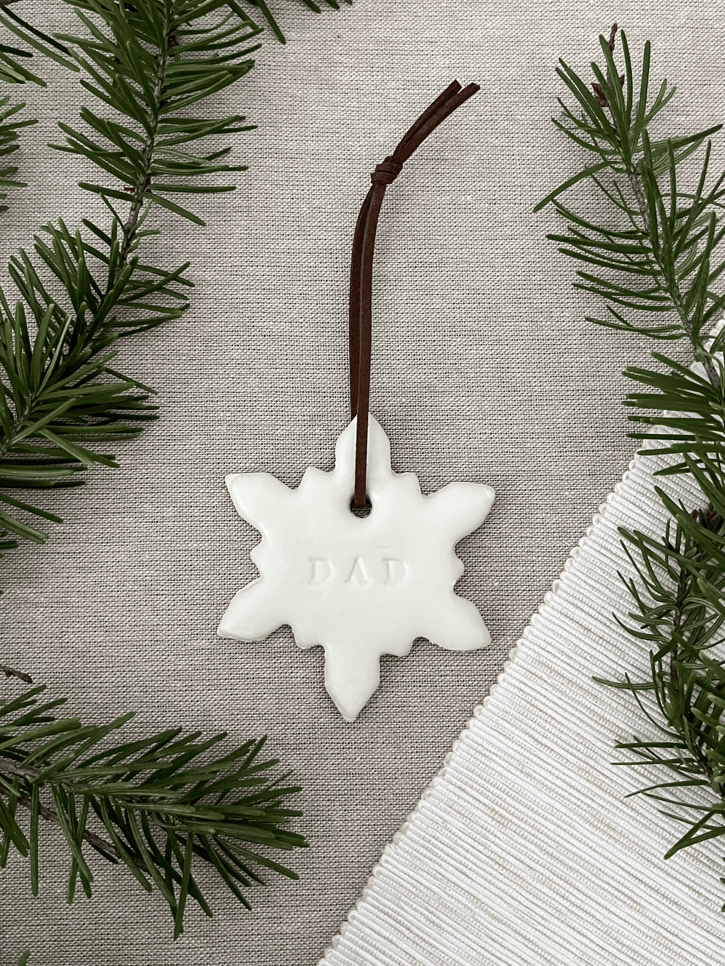 Personalized Snowflake Christmas Ornament