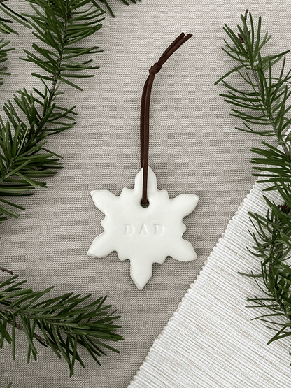 Personalized Snowflake Christmas Ornament