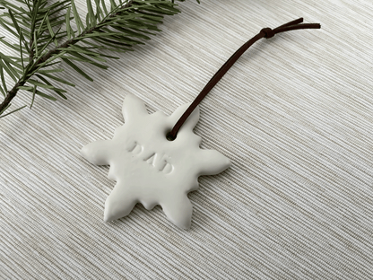 Personalized Snowflake Christmas Ornament