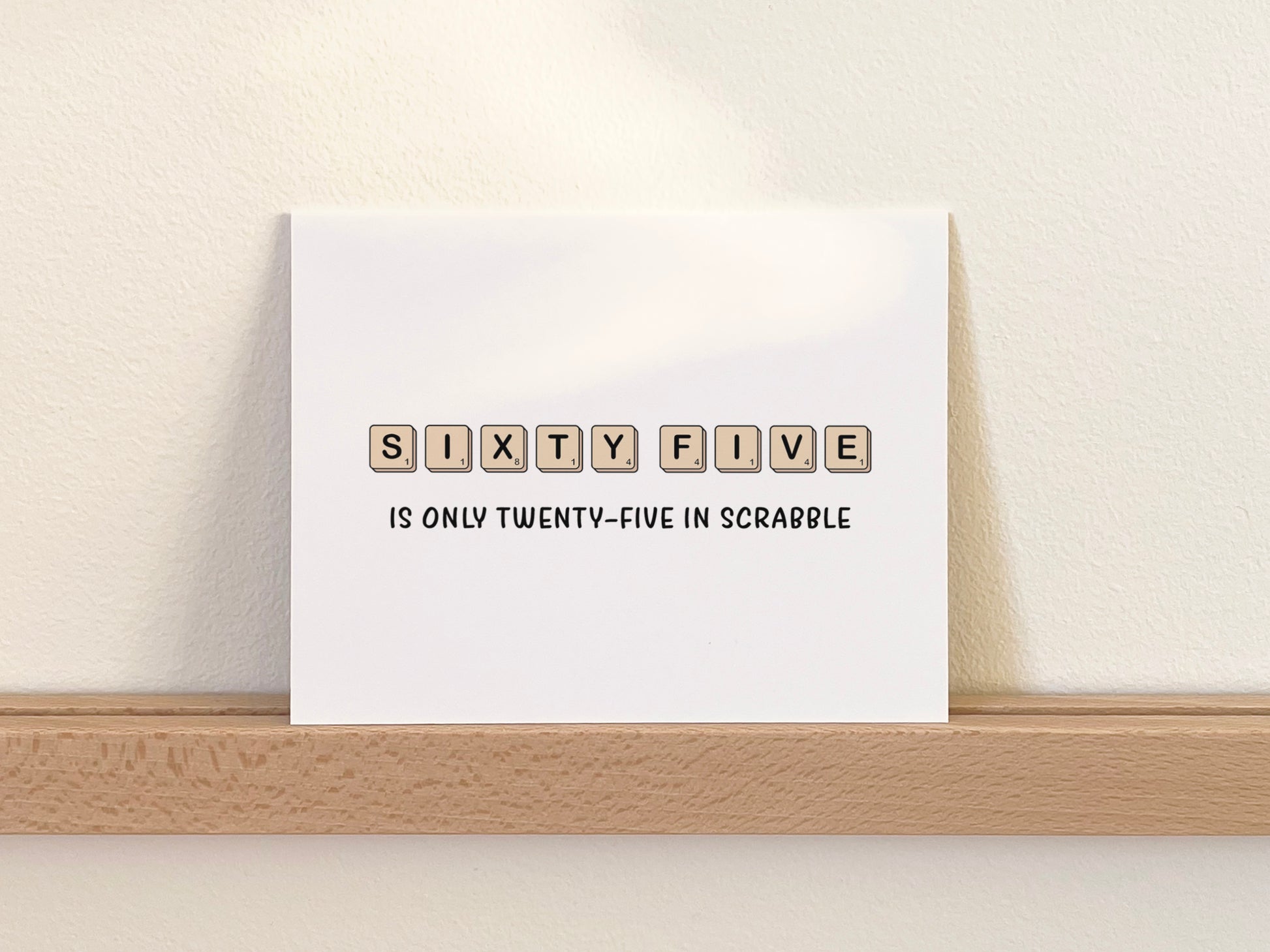 Funny Scrabble Birthday Card, Birthday Gift for Him or Her