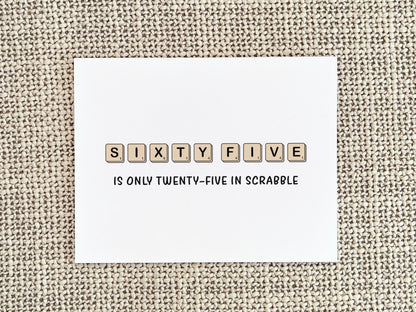 Funny Scrabble Birthday Card, Birthday Gift for Him or Her