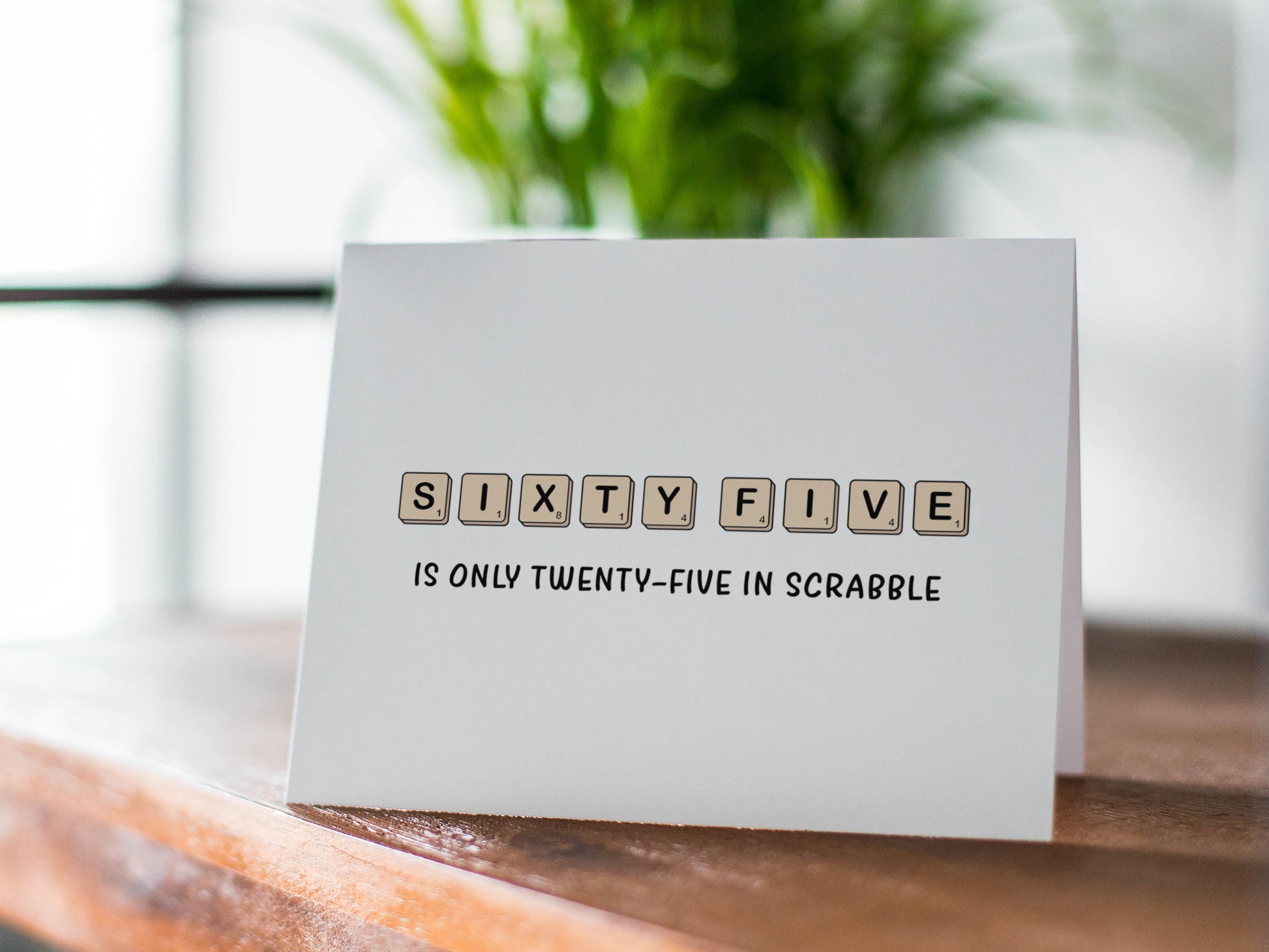 Funny Scrabble Birthday Card, Birthday Gift for Him or Her