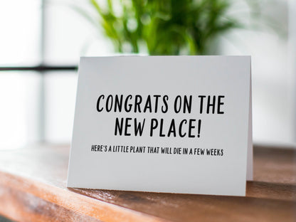 Funny Housewarming Card, Congratulations Gift