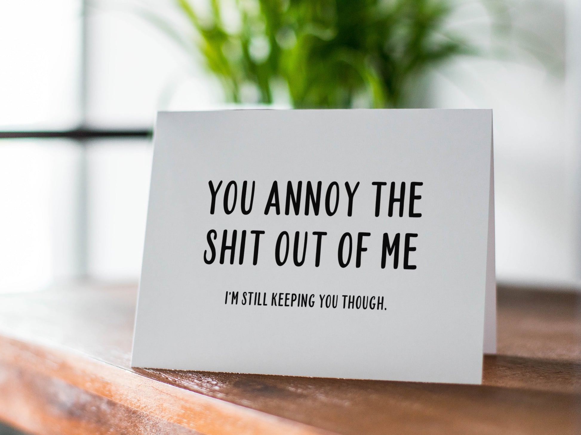 Funny Anniversary Card, Love Gift for Him or Her