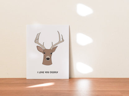 Deer Anniversary Card