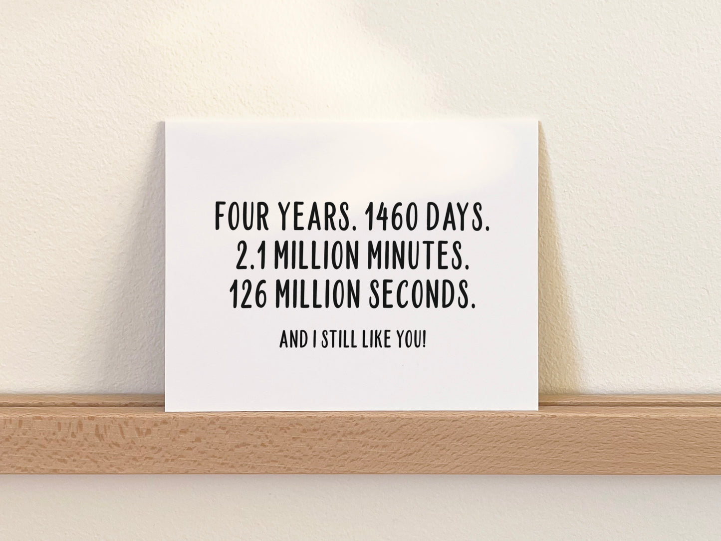 Funny Anniversary Card, Love Gift for Him or Her