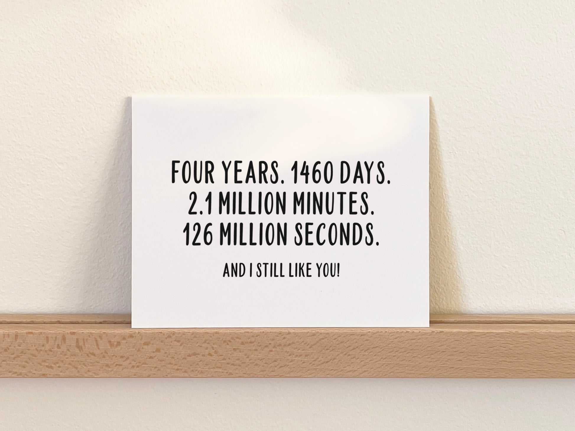 Funny Anniversary Card, Love Gift for Him or Her