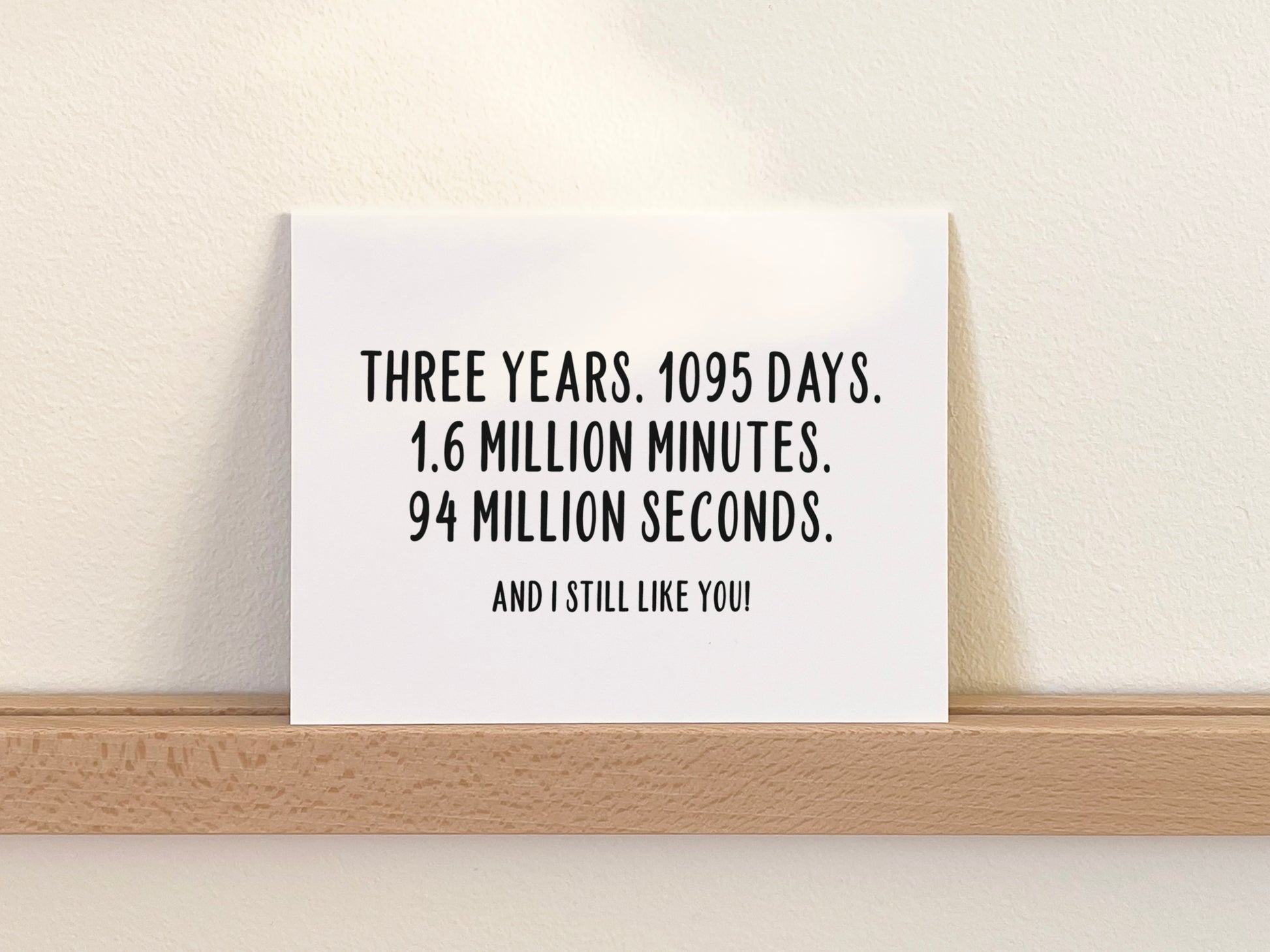 Funny Anniversary Card, Love Gift for Him or Her