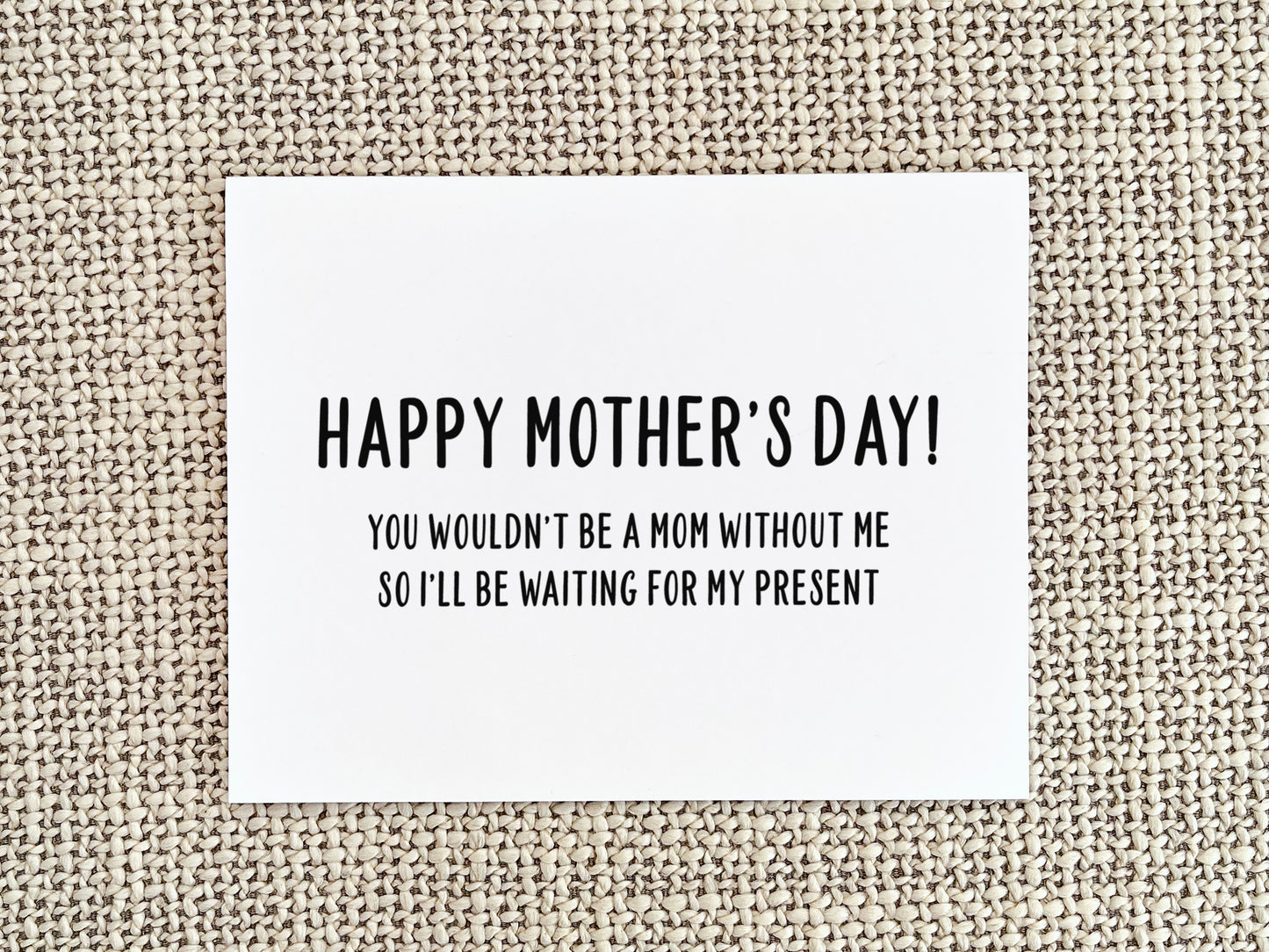 Funny Mother's Day Card, Mother's Day Gift for Mom