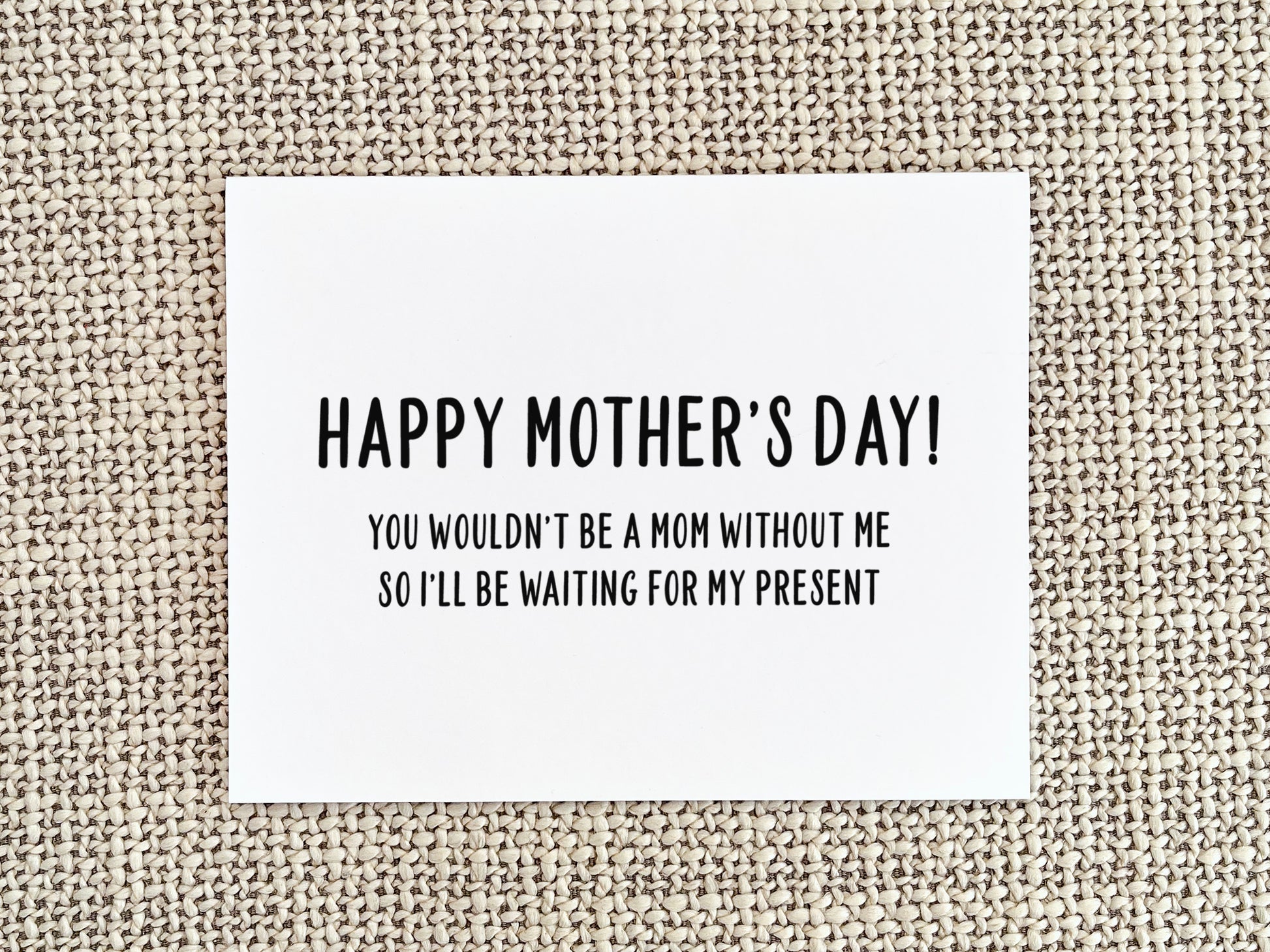 Funny Mother's Day Card, Mother's Day Gift for Mom