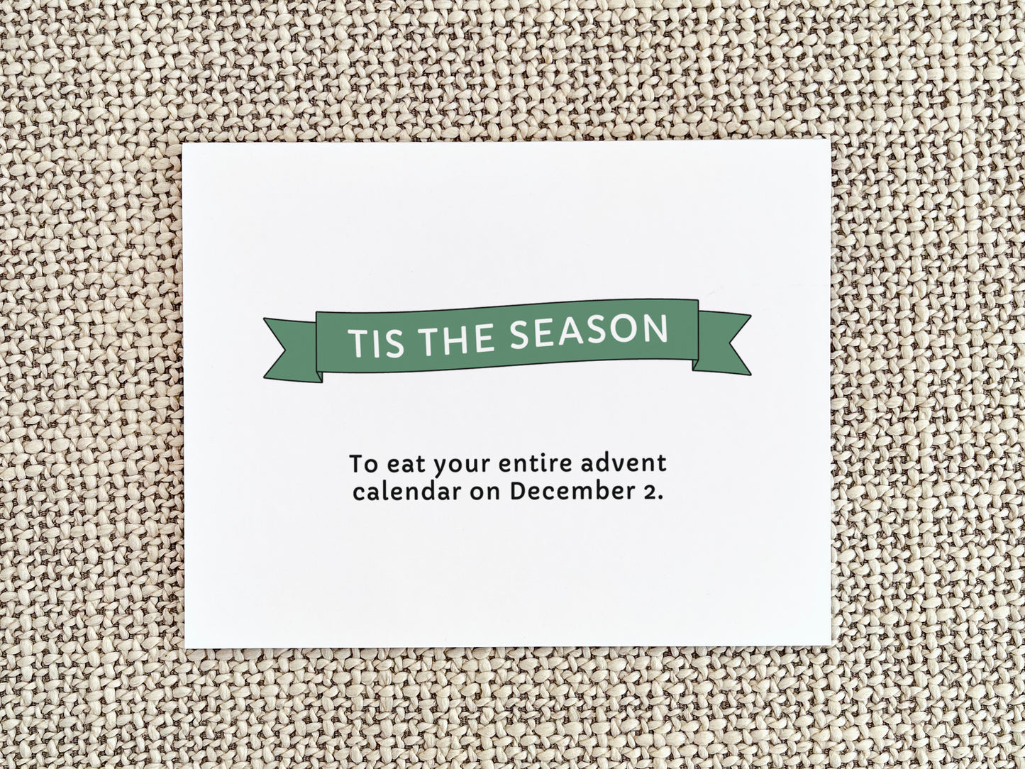 Advent Calendar Christmas Card