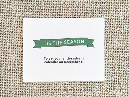 Advent Calendar Christmas Card