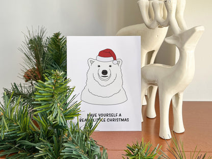 Polar Bear Christmas Card