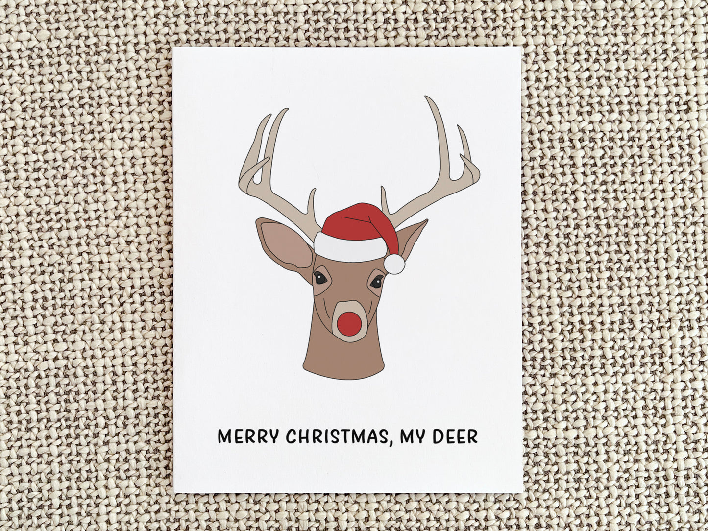 Reindeer Christmas Card