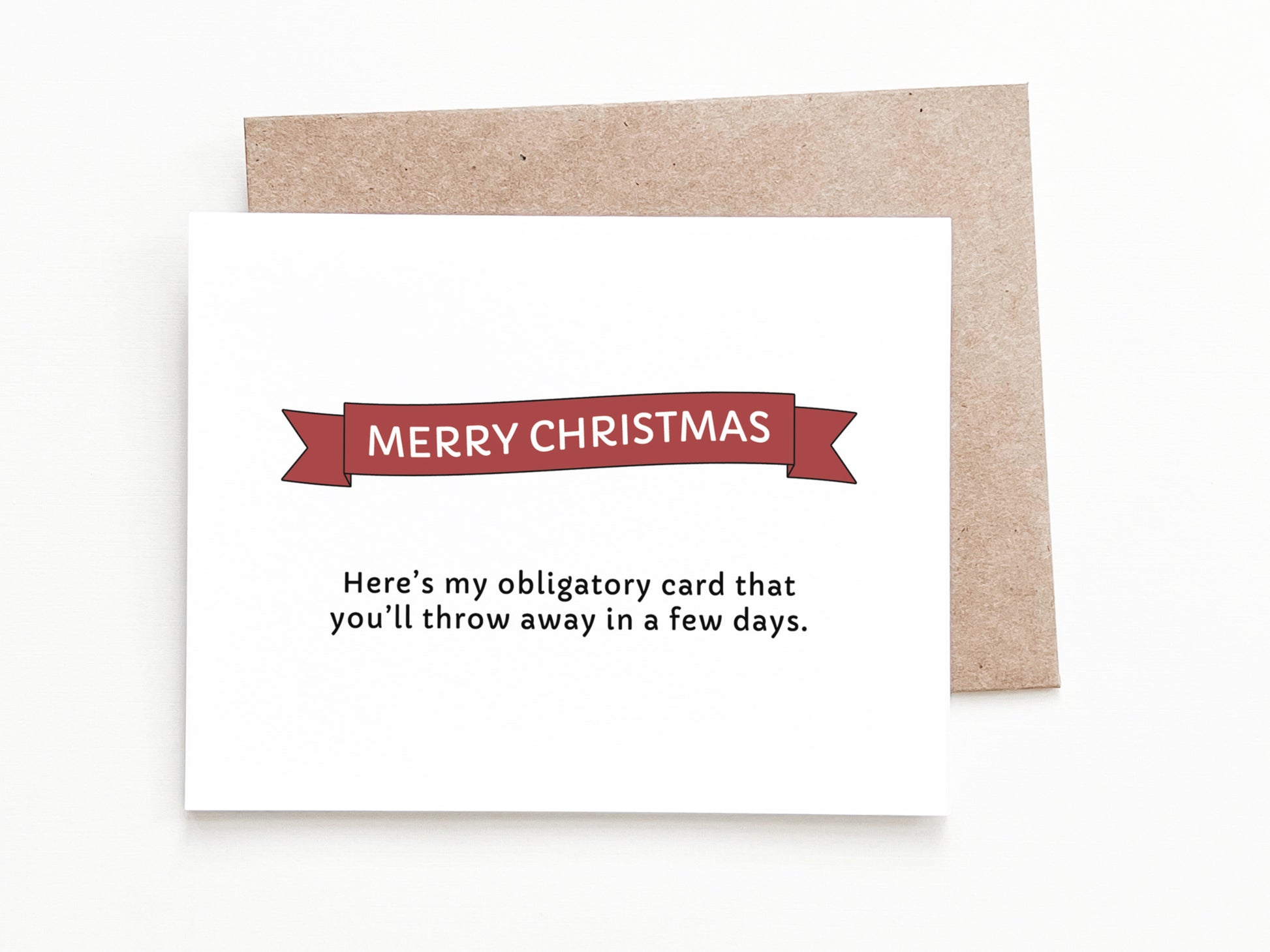 Funny Christmas Greeting Card, Christmas Gift for Him or Her