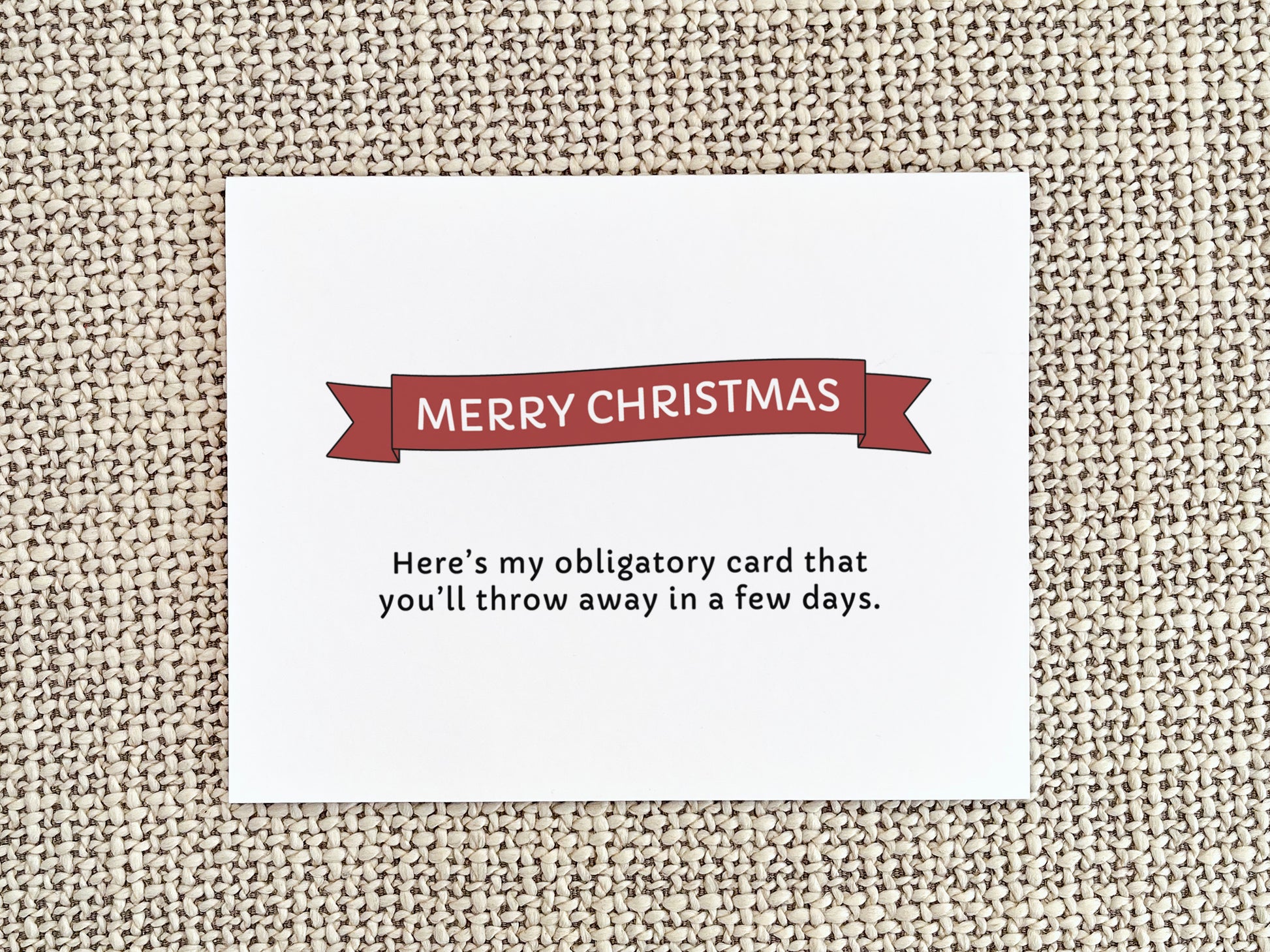 Funny Christmas Greeting Card, Christmas Gift for Him or Her