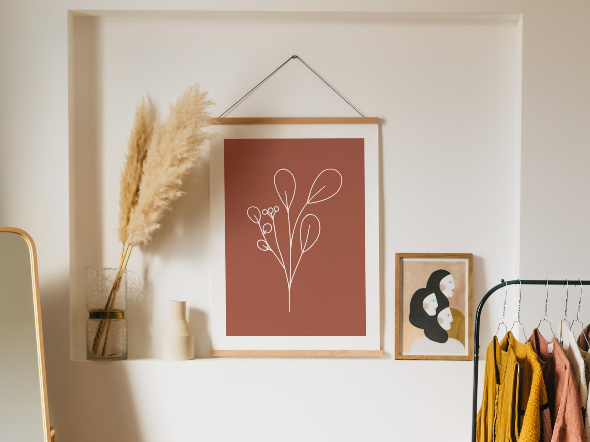 Modern Botanical Wall Art, Home Decor Art Print